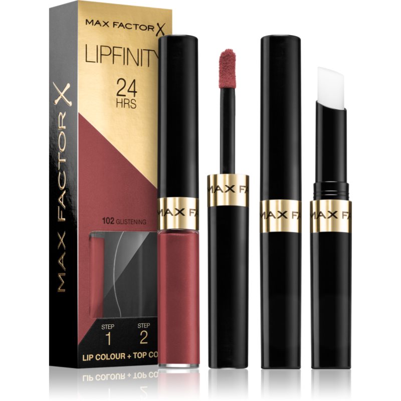 Max Factor Lipfinity Lip Colour hosszan tartó rúzs balzsammal árnyalat 102 Glistening 4