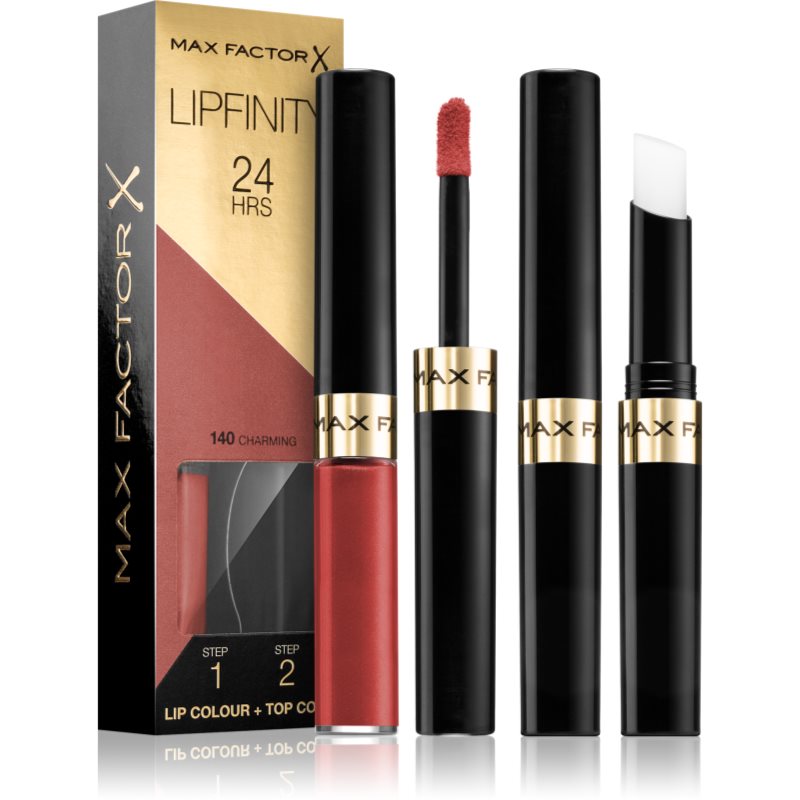 Max Factor Lipfinity Lip Colour hosszan tartó rúzs balzsammal árnyalat 140 Charming 4