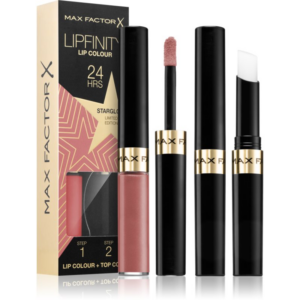 Max Factor Lipfinity Rising Stars hosszantartó folyékony rúzs balzsammal árnyalat 80 Starglow 2 db-Ár