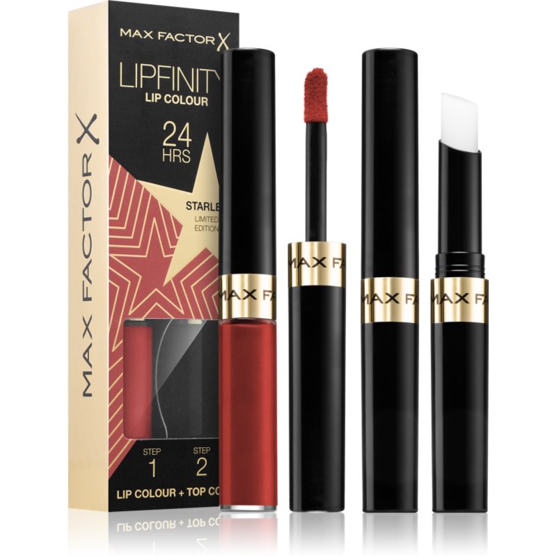Max Factor Lipfinity Rising Stars hosszantartó folyékony rúzs balzsammal árnyalat 88 Starlet 2 db-Ár