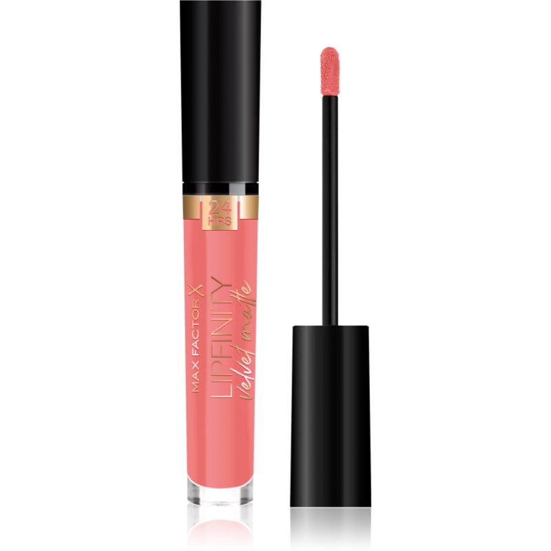 Max Factor Lipfinity Velvet Matte mattító folyékony rúzs árnyalat 030 Cool Coral 3