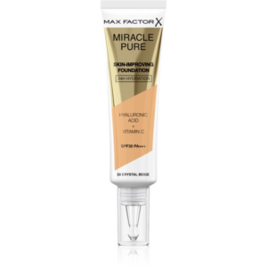 Max Factor Miracle Pure Skin tartós alapozó SPF 30 árnyalat 33 Crystal Beige 30 ml-Ár