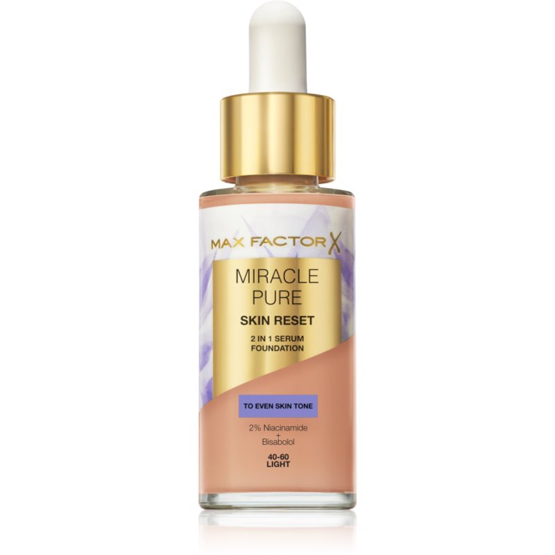 Max Factor Miracle Pure ápoló alapozó árnyalat 40-60 Light 30 ml-Ár