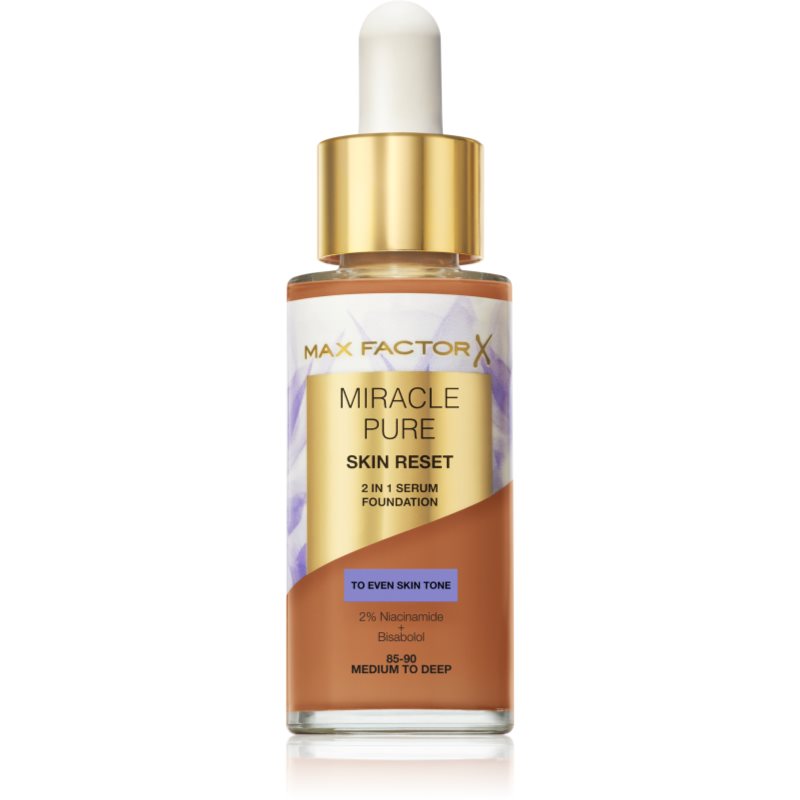 Max Factor Miracle Pure ápoló alapozó árnyalat 85-90 Medium To Deep 30 ml-Ár