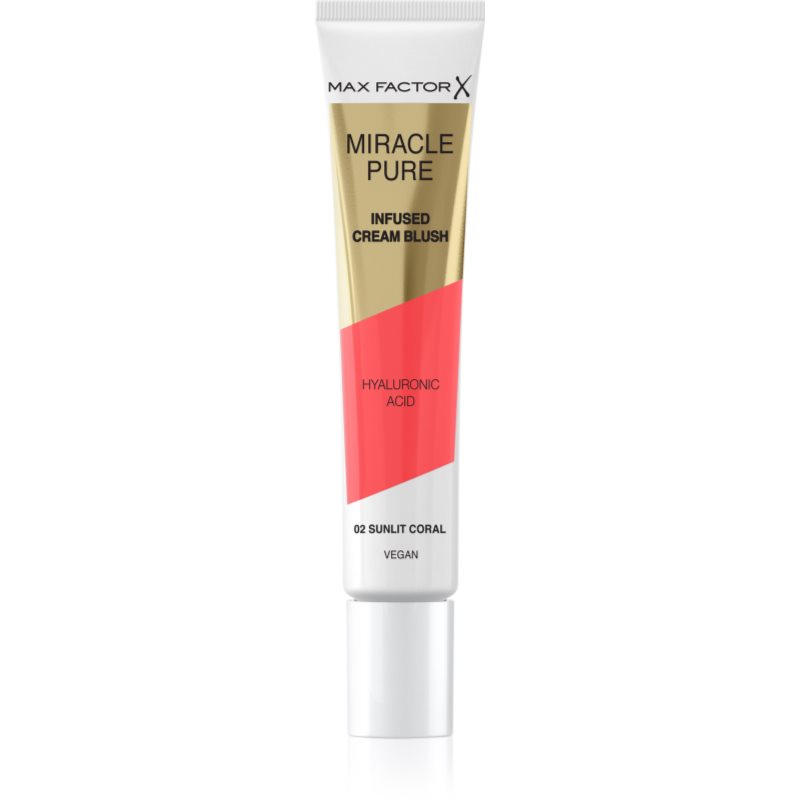 Max Factor Miracle Pure krémes arcpirosító árnyalat 02 Sunlit Coral 15 ml-Ár