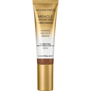 Max Factor Miracle Second Skin hidratáló alapozó krém SPF 20 árnyalat 12 Neutral Deep 30 ml-Ár