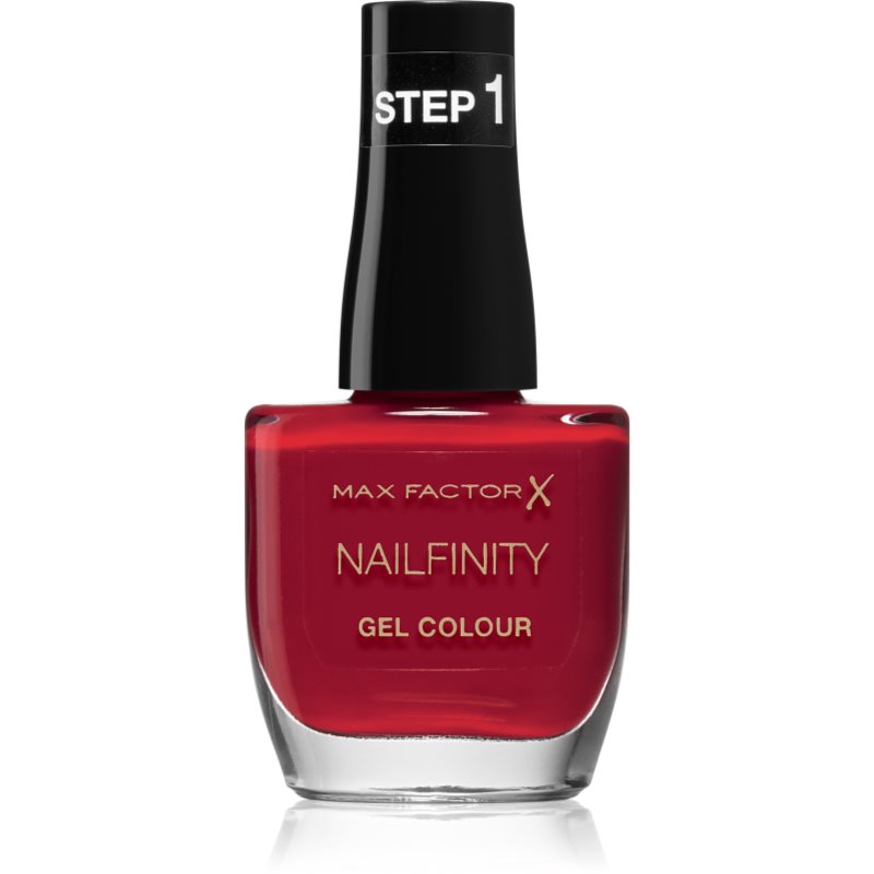 Max Factor Nailfinity Gel Colour géles körömlakk UV/LED lámpa használata nélkül árnyalat 310 Red Carpet Ready 12 ml-Ár