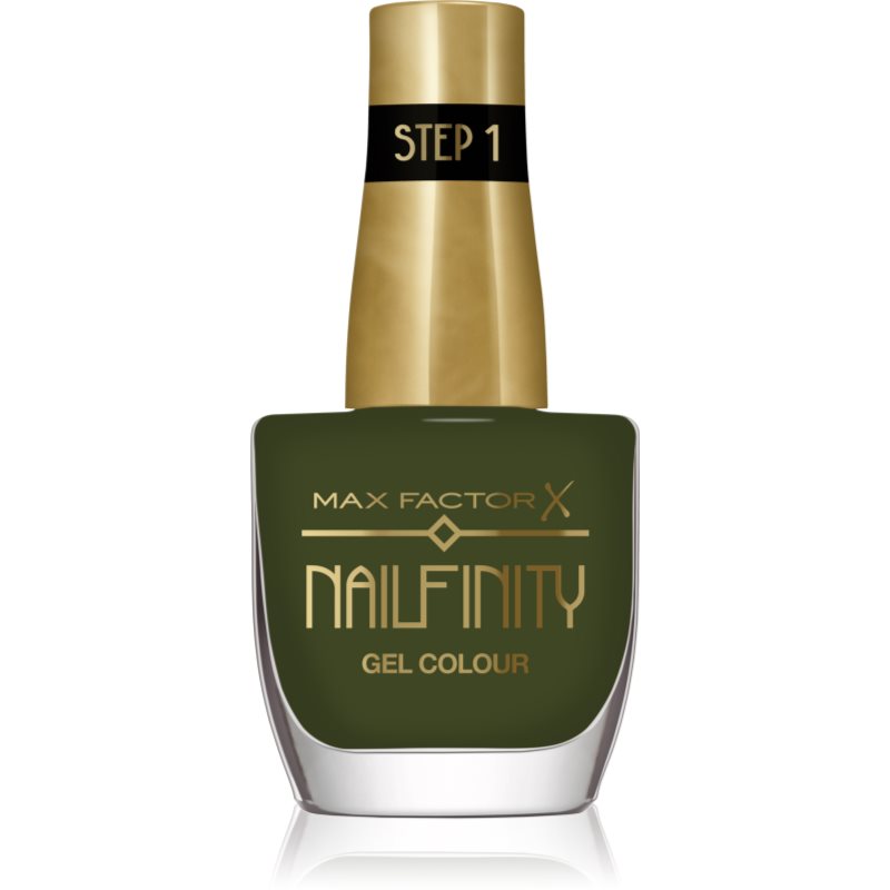 Max Factor Nailfinity Gel Colour géles körömlakk UV/LED lámpa használata nélkül árnyalat 595 Green Room 12 ml-Ár