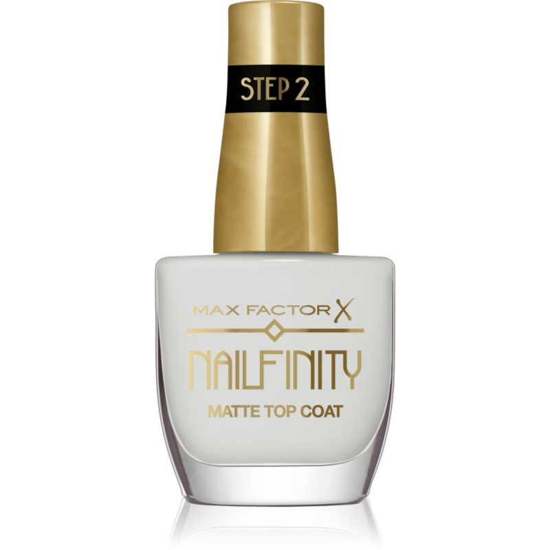Max Factor Nailfinity Matte Top Coat zselés fedő körömlakk matt hatással árnyalat 101 Velvet Curtain 12 ml-Ár