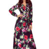 Maxi dress with ruffle and Numoco flower print