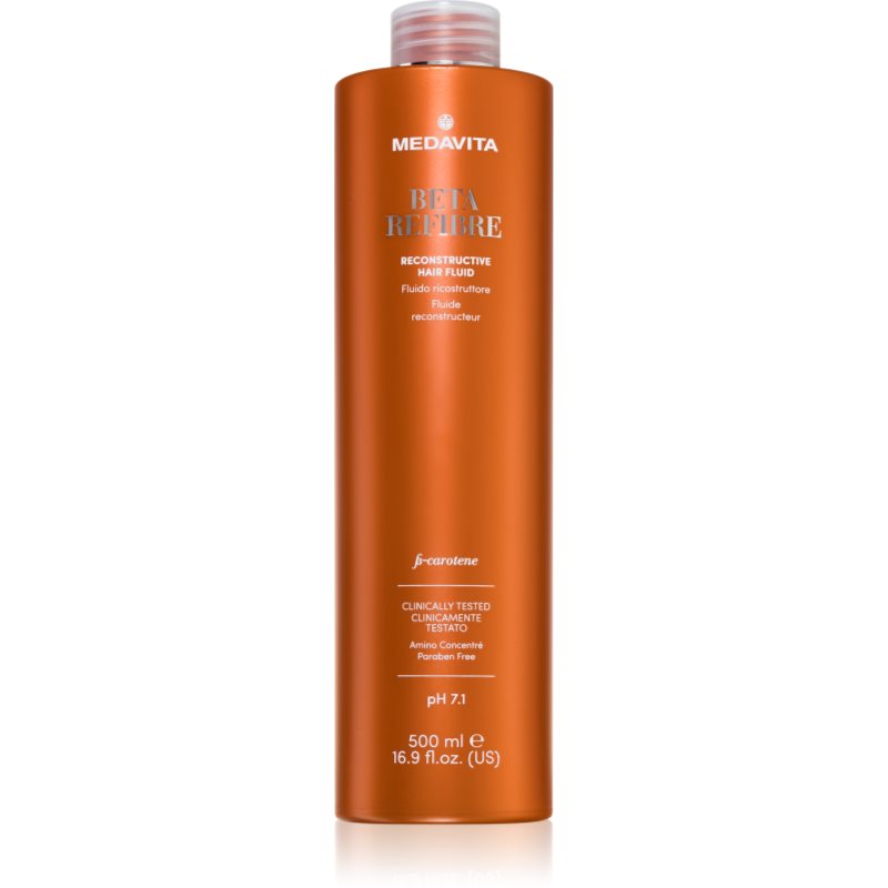 Medavita Beta Refibre Reconstructive Hair Fluid hajápoló a hajszálak helyreállítására a törékeny hajra 500 ml-Ár