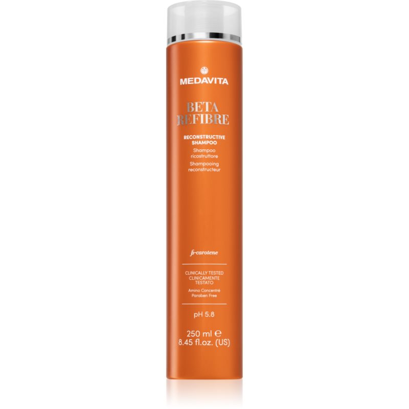 Medavita Beta Refibre Reconstructive Shampoo formázó sampon az életerő nélküli hajnak 250 ml