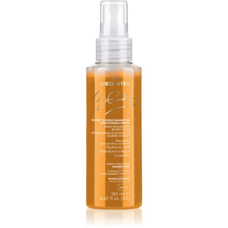 Medavita Blondie Sunset Blonde Enhancing Serum szépítő szérum festett hajra 150 ml