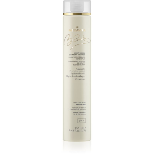 Medavita Blondie Sunset Blonde Enhancing Shampoo sampon szőke hajra a hajszín élénkítéséért 250 ml