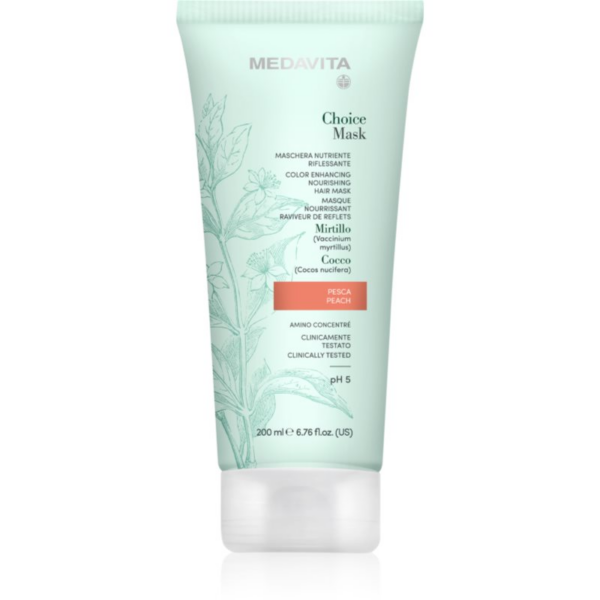 Medavita Choice Peach tápláló maszk festett hajra 200 ml