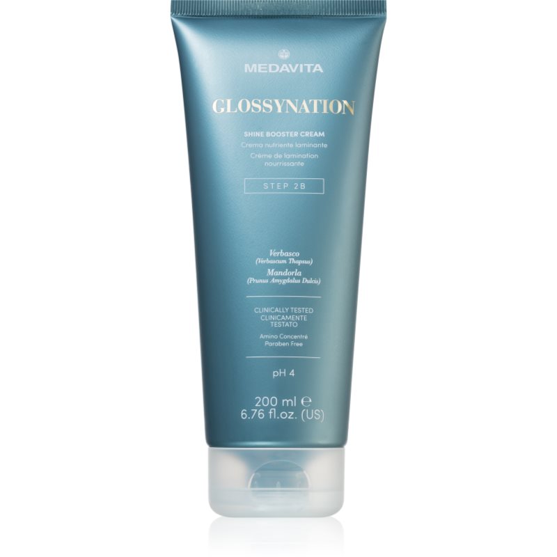 Medavita Glossynation Shine Booster Cream hidratáló és tápláló krém hajra 200 ml-Ár