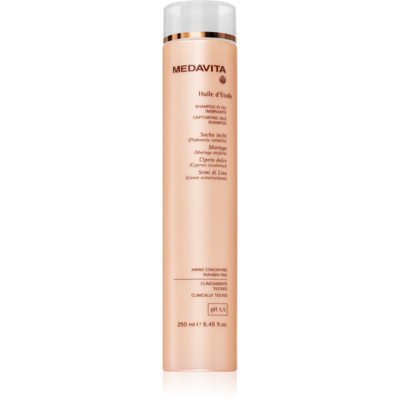 Medavita Huile d'Étolle Captivating Oils Shampoo tápláló sampon a fénylő és selymes hajért 250 ml-Ár
