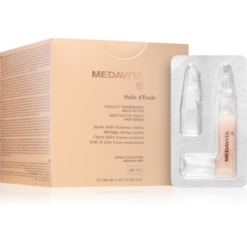 Medavita Huile d'Étolle Multi-Active Youth Hair Serum szérum a hajra ampullákban 12x7 ml-Ár