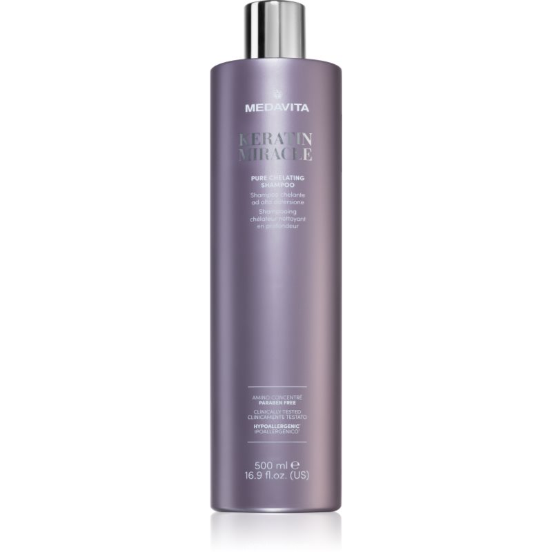 Medavita Keratin Miracle Pure Chelating Shampoo mélyen tisztító sampon hajra 500 ml-Ár