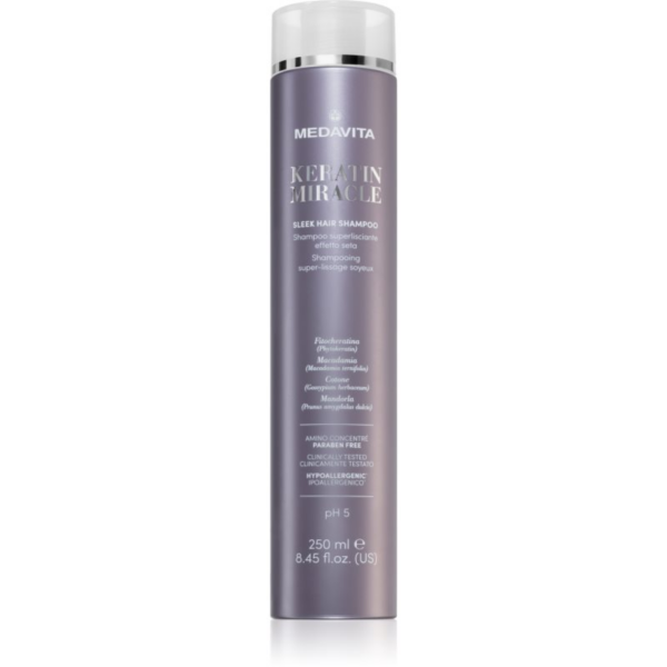 Medavita Keratin Miracle Sleek Hair Shampoo kisimító sampon 250 ml-Ár