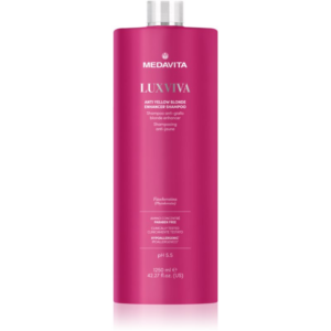 Medavita LUXVIVA Anti-Yellow Shampoo sampon a festett szőke haj védelmére 1250 ml