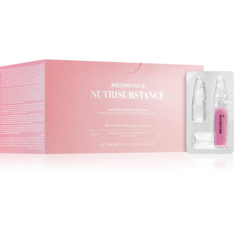 Medavita Nutrisubstance Nutritive Repairing Fluid mélyen tápláló kúra hajra 24x10 ml-Ár