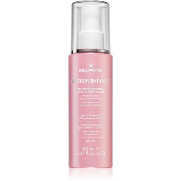 Medavita Nutrisubstance Nutritive Repairing Hair Microemulsion tápláló emulzió regeneráló hatással 150 ml-Ár