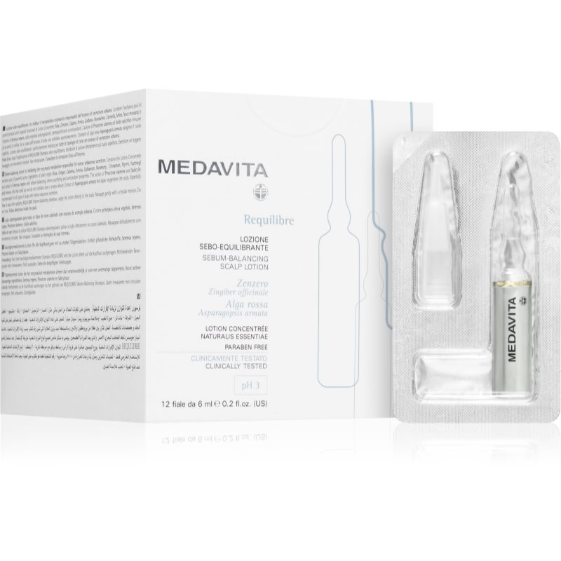 Medavita Requilibre Sebum-Balancing Scalp Lotion szérum a hajra zsíros fejbőrre 12x6 ml-Ár