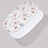 Medi Partners 3 – Pak – Fitted sheet for stroller – cotton – Jelonki – White – Gray
