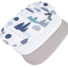 Medi Partners 3 – Pak – Fitted sheet for stroller – cotton – Retro Cars – White – Gray