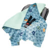 Medi Partners Baby carrier wrap – blanket with hood 85x85 cm – Waffle – Forest + mint Waffle