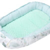 Medi Partners Baby cocoon/nest – Ocean + minty minky