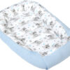 Medi Partners Baby cocoon/nest – Waffle – Teddy + blue Waffle