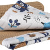 Medi Partners Blanket 75x100 cotton + cotton Waffle – Boho + brown waffle