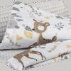 Medi Partners Blanket 75x100 cotton + cotton Waffle – Jelonki + gray waffle
