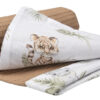 Medi Partners Blanket 75x100 cotton + cotton Waffle – Safari + brown Waffle