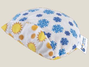 Medi Partners Children's cherry seed thermofor - Snowflakes sunflowers
