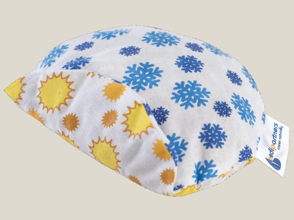 Medi Partners Children's cherry seed thermofor - Snowflakes sunflowers
