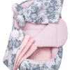 Medi Partners Cocoon in a 5-piece set (cocoon / insert / butterfly pillow / flat pillow / quilt 75x55) – Berry + pink Minky
