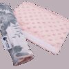 Medi Partners Cotton + Minky car seat belt protector – Berry + pink Minky