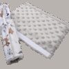 Medi Partners Cotton + Minky car seat belt protector – Jelonki + gray Minky