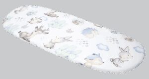 Medi Partners Fitted sheet for a stroller – cotton – Deer and hedgehog