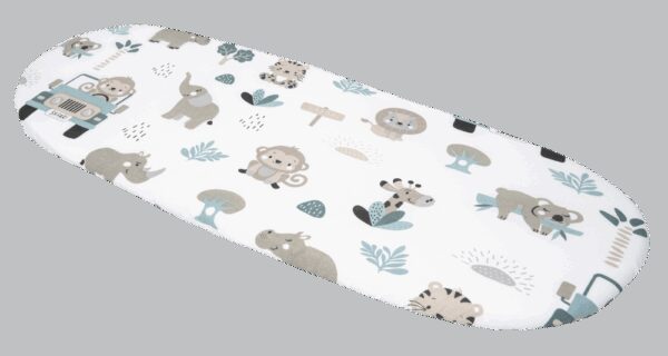 Medi Partners Fitted sheet for a stroller – cotton – Mint Zoo