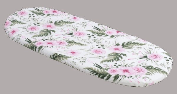 Medi Partners Fitted sheet for a stroller – cotton – Pink flowers