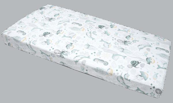 Medi Partners Fitted sheet for bed 120x60 – cotton – Ocean