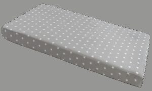 Medi Partners Fitted sheet for bed 120x60 – cotton – White stars on gray