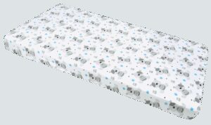Medi Partners Fitted sheet for crib 120x60 – cotton – Teddy bear blue