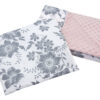 Medi Partners Quilt 55x75 + pillow 35x30 cotton + minky – Berry + pink Minky