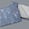 Medi Partners Quilt 55x75 + pillow 35x30 cotton + minky – Dreamcatchers + gray minky