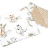 Medi Partners Quilt 55x75 + pillow 35x30 cotton + minky – Safari + beige Minky